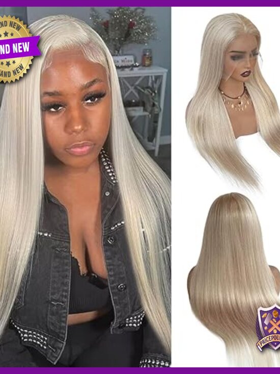 26 Inch Human Hair Lace Front Wig 180 Density Pre Plucked Glueless main image 6
